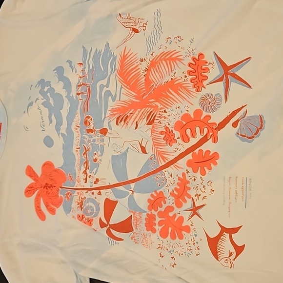 💕MOTHER💕 The Rowdy Tee ~ 100% Supima Cotton Lighten Up Beach Graphic XS NWOT - Picture 12 of 16